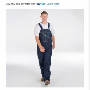 Key Apparel Men's Dark Blue Denim Overalls - Classic Work Jeans